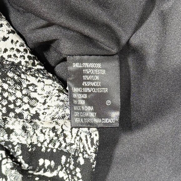 Gianni Bini Python Print Sleeveless Dress with Flared Bottom - Picture 5 of 6